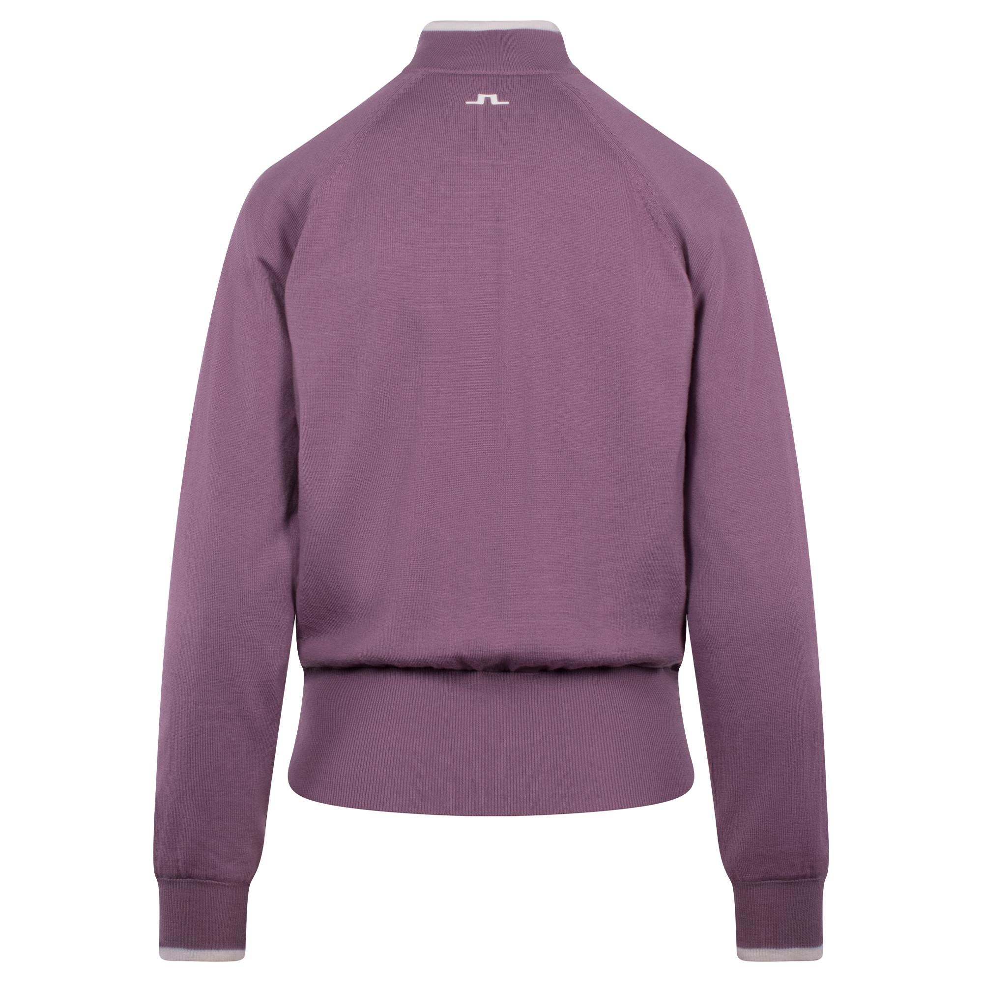 J Lindeberg Ruth Windbreaker Ladies Golf Sweater Very Grape